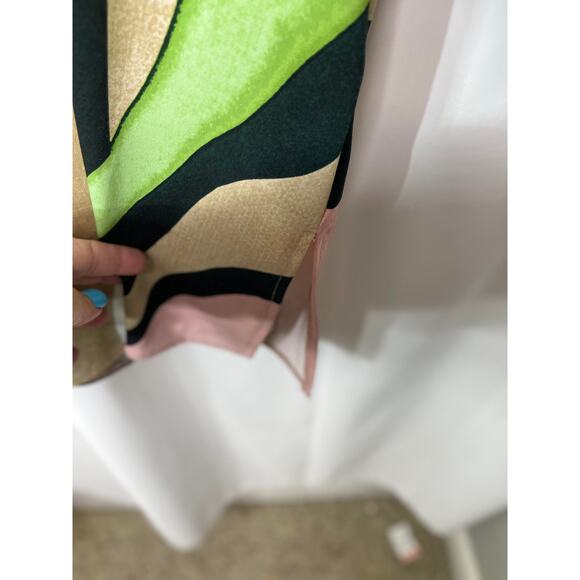 Alfani tunic top blouse shirt women's extra large XL green black throwback - Picture 4 of 15